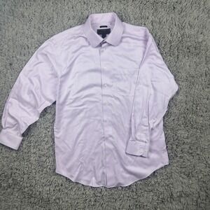 Jos A Bank Reserve Shirt Mens 16.5 33 Light Purple Long Sleeve